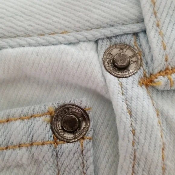 Golden Goose High Rise Boot Cut Jeans Light Wash Bleached Blue Size 26 - Picture 14 of 14